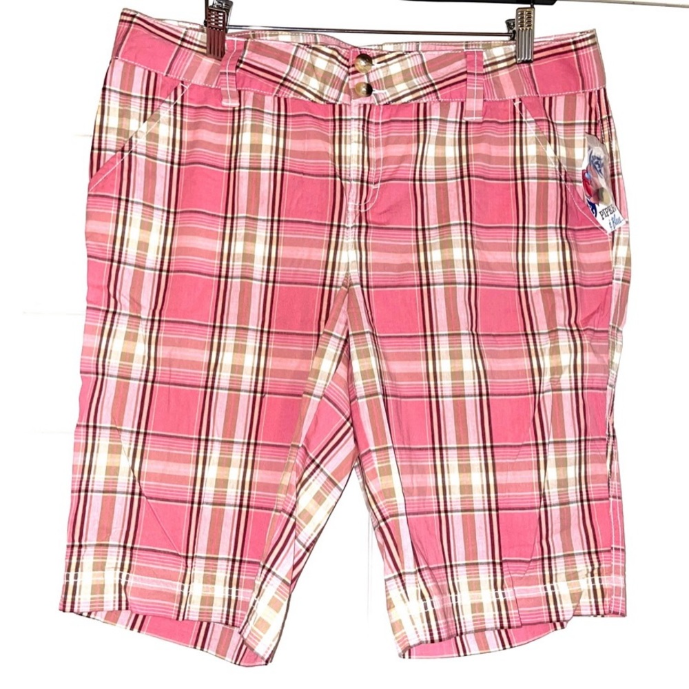 NWT Piper & Blue Cotton Tartan Shorts Boys 13